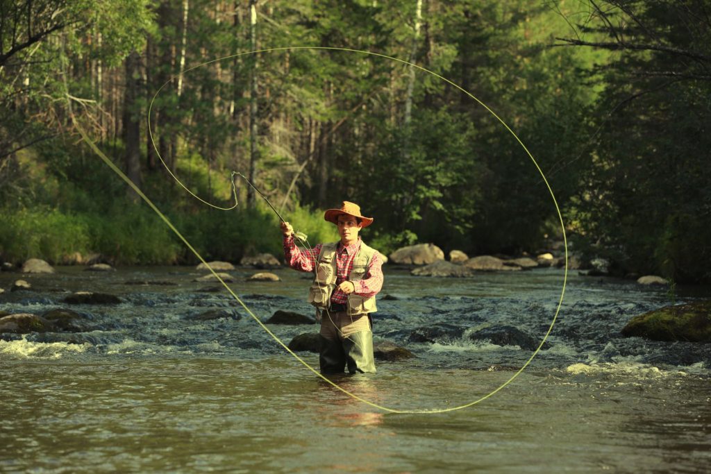 Fishing in the Cullasaja River